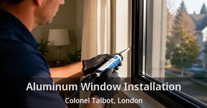Aluminum Window Installation Colonel Talbot, London - ON