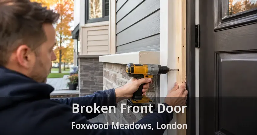 Broken Front Door Foxwood Meadows, London - ON