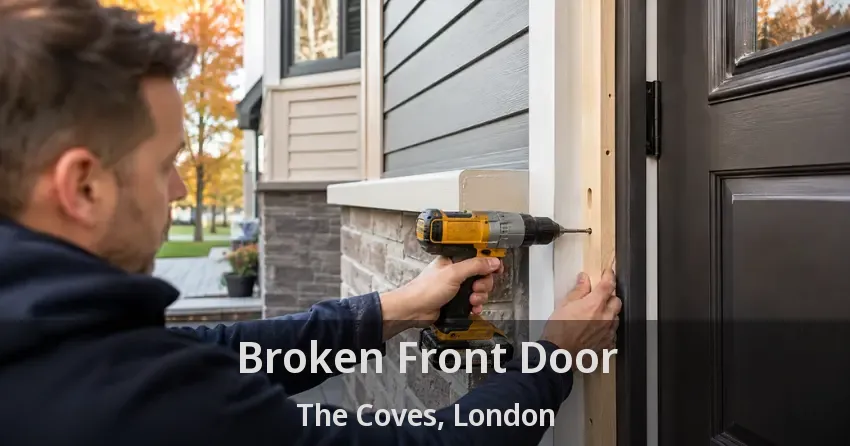 Broken Front Door The Coves, London - ON