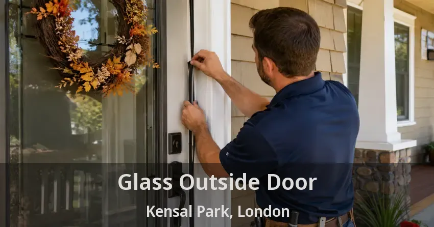 Glass Outside Door Kensal Park, London - ON