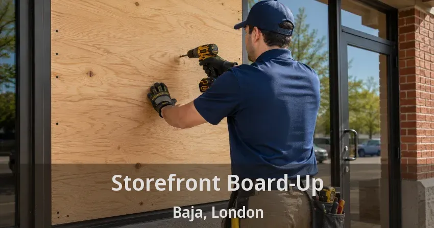 Storefront Board-Up Baja, London - ON