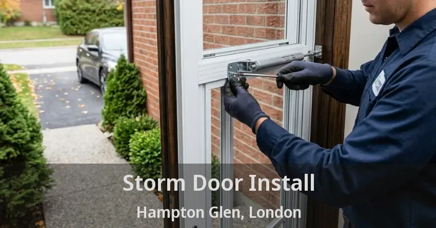 Storm Door Install Hampton Glen, London - ON