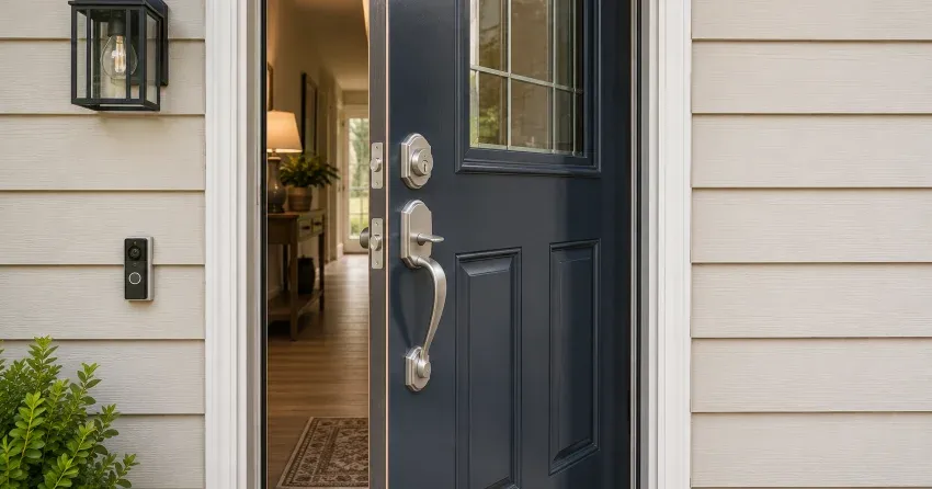 energy-efficient exterior door upgrade installation in Lambeth, London