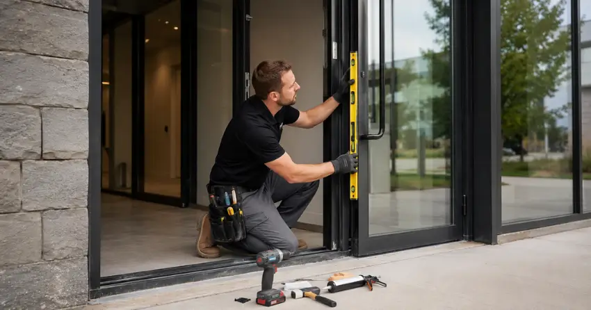 commercial glass door frame installation Summerside, London